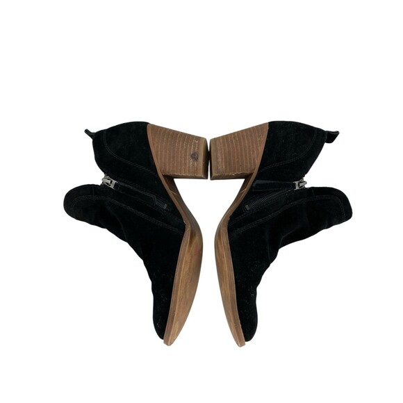Sam Edelman Shoes Womens Size 9 Black Suede Side Zip‎ Ankle Booties Comfy - Picture 4 of 15